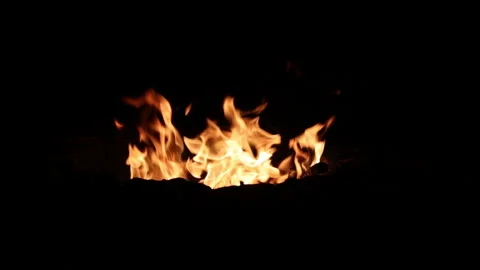Fire Pit  Flame . Stock Footage 164288583