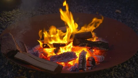 Fire pit Stock Footage 98168057