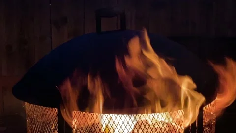 Fire Pit Stock Footage 146100900