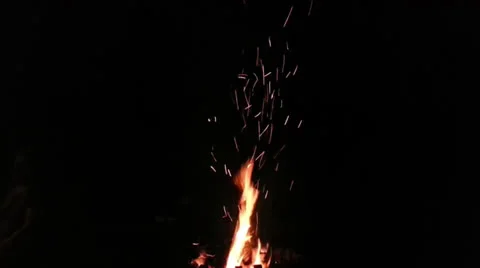Fire Pit HD Stock Footage 25825297