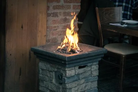 Fire pit 스톡 사진