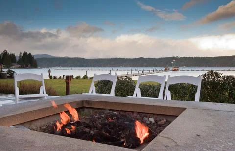 Fire pit Stockfoto's
