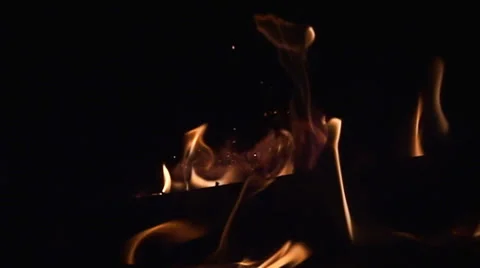 Fire Pit - Slow-Motion Clip 4 (Close Up) Video stock 39457010