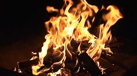 Fire Pit - Slow-Motion Clip 6 (Medium / Close Up) Video stock 39457011