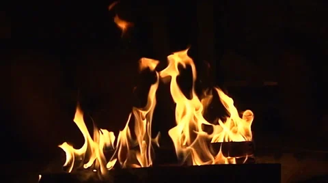 Fire Pit - Slow-Motion Clip 1 (Medium/Close Up) Video stock 39457017