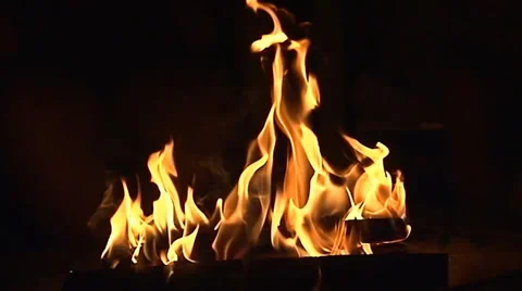 Fire Pit - Slow-Motion Clip 2 (Medium/Close Up) Video stock 39457031