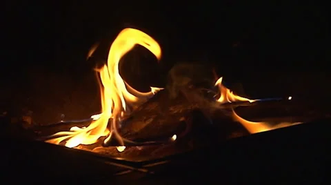 Fire Pit - Slow-Motion Clip 2 Video stock 39457032