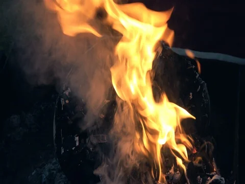 Fire place bbq  Video stock 71316999