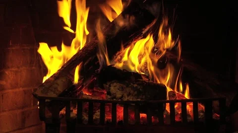 Fire place Stock Footage 1014480