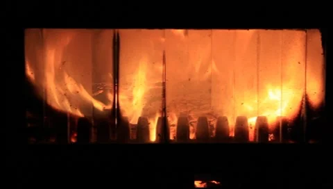 Fire-place Video stock 7743927