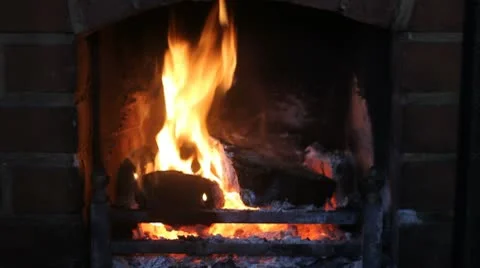 Fire place Stock Footage 10739701