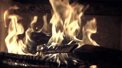 Fire Place Stock Footage 22016685