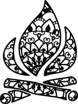 Fire place Stock Illustration