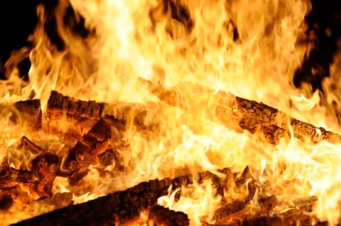 Fire place Stock Photos