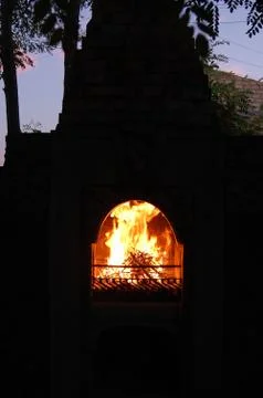 Fire-place Stock Photos