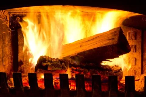 Fire place Stock Photos
