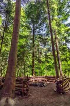 Fire place Stock Photos