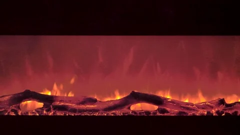 Fire place slow burning 스톡 동영상 262492762