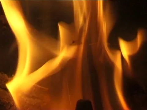 Fire place VHS tape Stock Footage 168071316