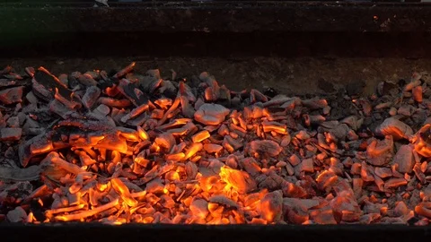 Fire plame in BBQC0019 4k Stock Footage 111687377