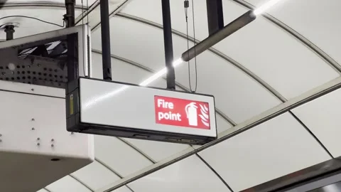 Fire Point Station Swinging in the Breeze Stock Footage 305837459