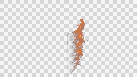 Fire Pole 02 Loop HD Stock Footage 312508547