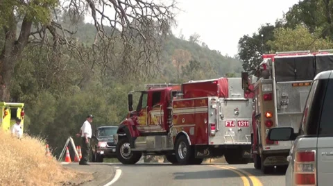Fire, Police, Emergency Stock Footage 27472225