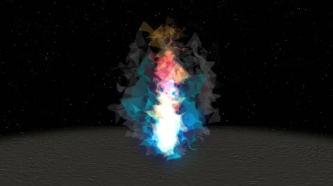 Fire Polygon Stock-Footage 41210776