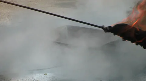 Fire powder Stock Footage 34318140