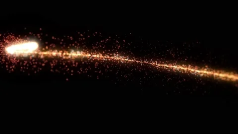 Fire Power Meteor Trailer In 3d Space Fx Stock Footage 212382821