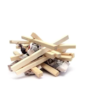 Fire preparation Foto stock