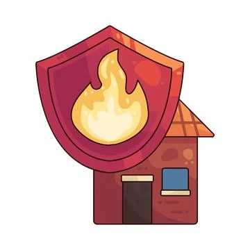 Fire prevention illustration Stock Illustration