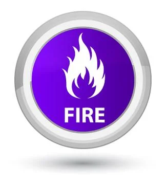 Fire prime purple round button Stock Illustration