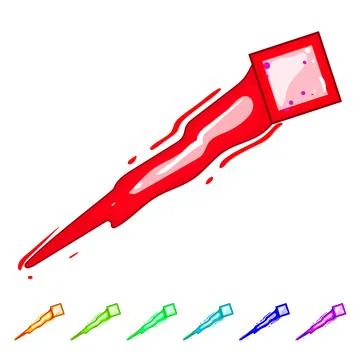 Fire projectile game cartoon vector graphic イラスト素材