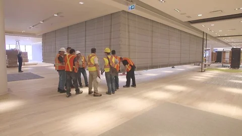 Fire proof wall going up time lapse Vídeos de archivo 70453548