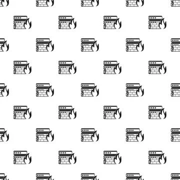 Fire protection in file store pattern Stock Illustration