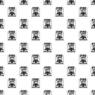 Fire protection pattern seamless 스톡 일러스트