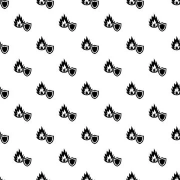 Fire protection pattern vector seamless Stock Illustration
