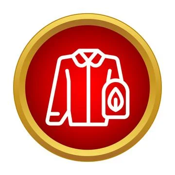 Fire protection uniform icon with a shield symbol イラスト素材