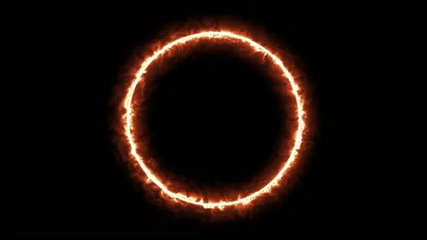 Fire pulse virus neon light circle animation Stock Footage 232060922