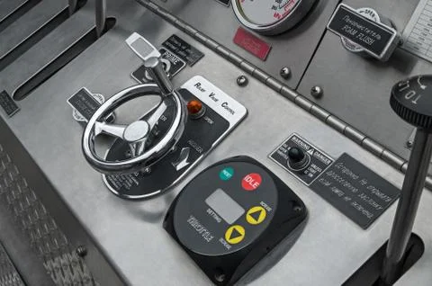 Fire pump control panel Stock Photos