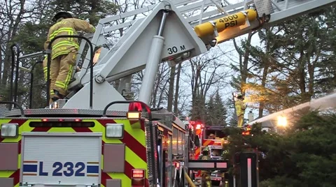Fire Pump Truck Video Video stock 2924189