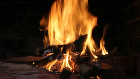 The fire is ready for the meat Video stock 237527099