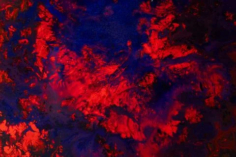 Fire Red Abstract Texture with Strong Energy Patterns. Red paint abstract Foto stock