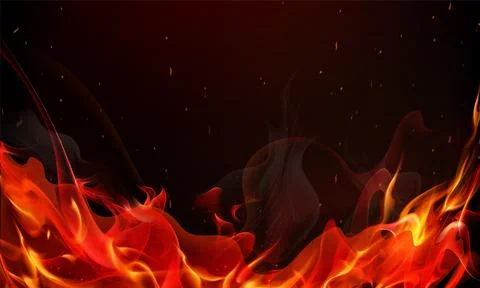Fire red background Stock Illustration
