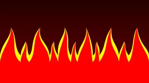 Fire red isolate, illustration, cartoon Illustrazione stock