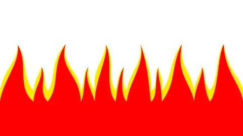 Fire red isolate, illustration, cartoon Illustrazione stock