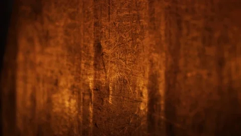 Fire is reflected in a sheet of metal in aluminium plant. Metal red and orange Video stock 121022909