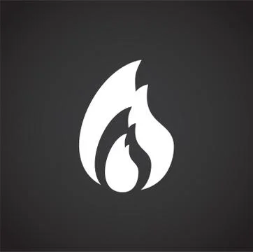 Fire related icon on background for graphic and web design. Creative Illustrazione stock