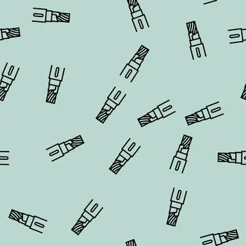 Fire resistant cable wire line seamless pattern Stock Illustration